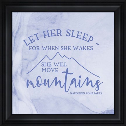 Framed Girl Inspired- Move Mountains Print