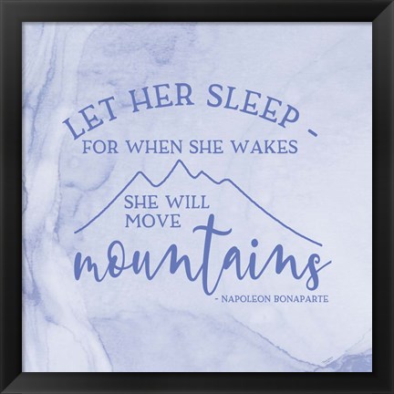 Framed Girl Inspired- Move Mountains Print