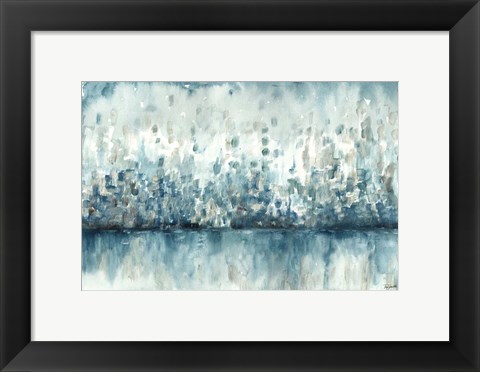 Framed Lakeside Abstract Print