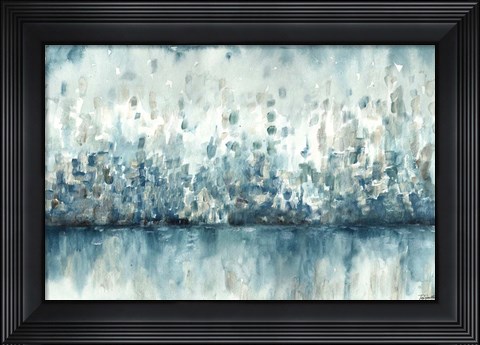 Framed Lakeside Abstract Print