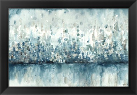 Framed Lakeside Abstract Print