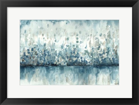 Framed Lakeside Abstract Print