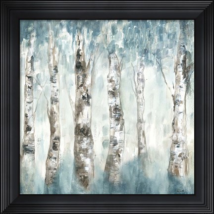 Framed Winter Aspen Fog Print
