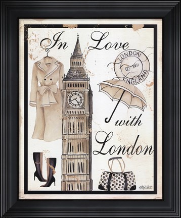 Framed In Love With London Print