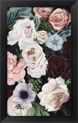 Framed Floral Nocturne I Print