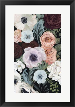 Framed Floral Nocturne II Print