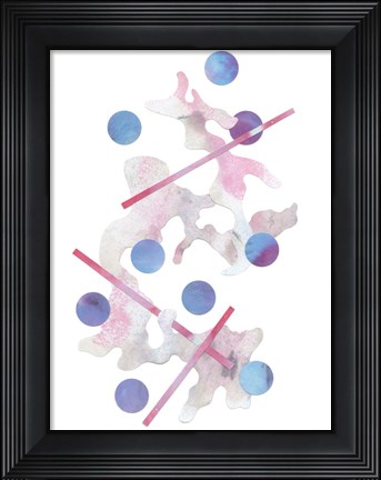 Framed Paint Cloud I Print