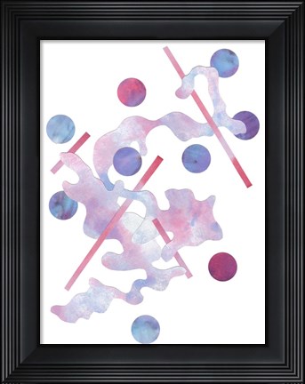 Framed Paint Cloud II Print