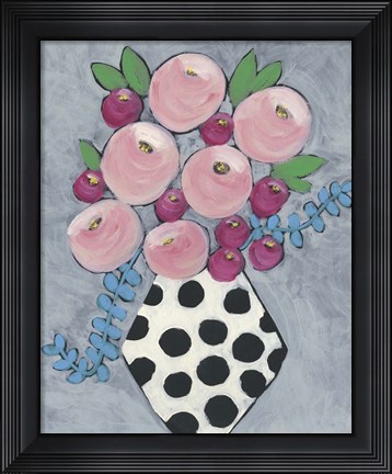 Framed Floral Frolic I Print