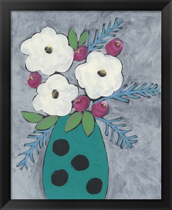 Framed Floral Frolic II Print