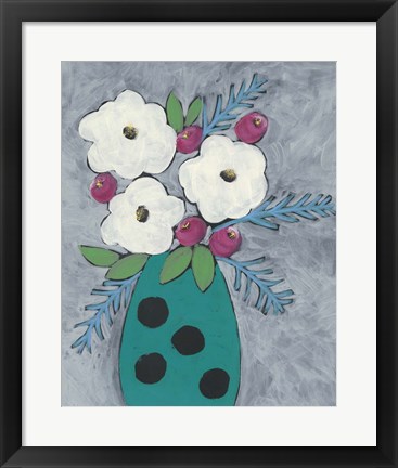 Framed Floral Frolic II Print