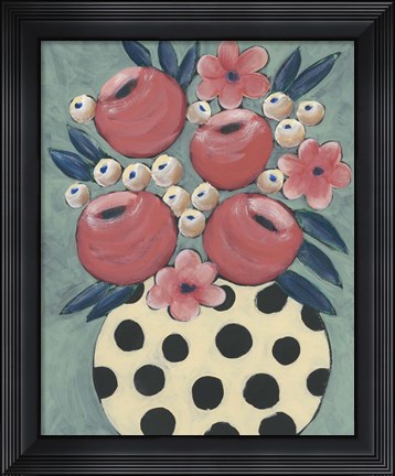 Framed Jamboree Floral I Print