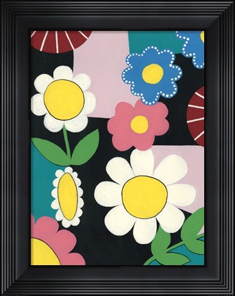 Framed Vivid Blossoms I Print