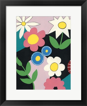 Framed Vivid Blossoms II Print