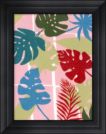 Framed Colorful Tropics I Print