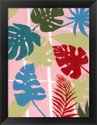 Framed Colorful Tropics I Print