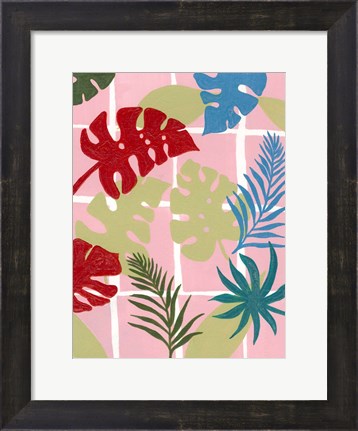 Framed Colorful Tropics II Print