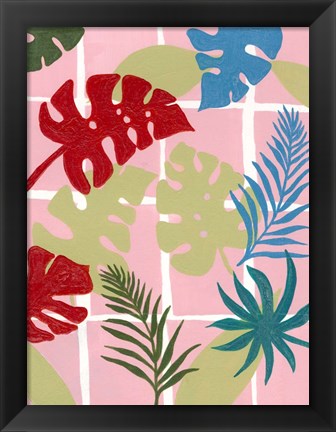 Framed Colorful Tropics II Print