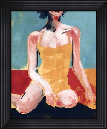 Framed Vintage Swim I Print