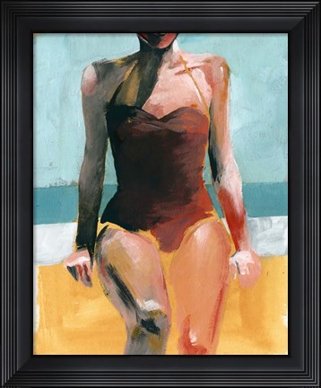 Framed Vintage Swim II Print