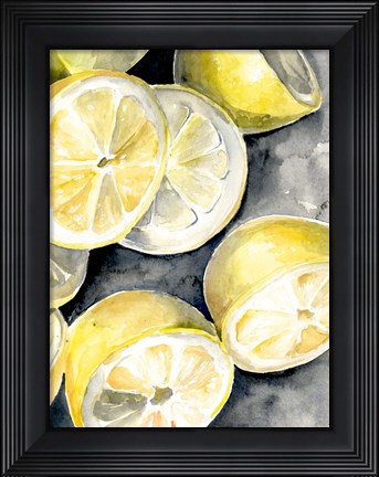Framed Lemon Slices II Print