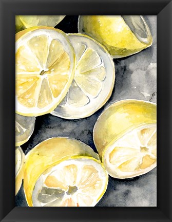 Framed Lemon Slices II Print