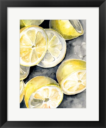 Framed Lemon Slices II Print