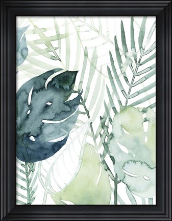 Framed Palm Pieces I Print