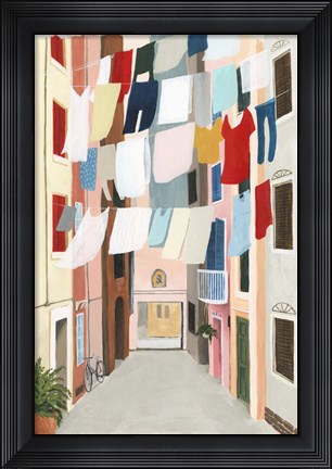 Framed Laundry Day II Print