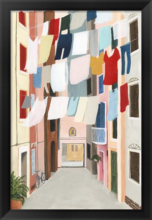 Framed Laundry Day II Print