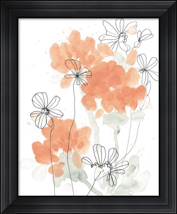 Framed Blush Peonies II Print