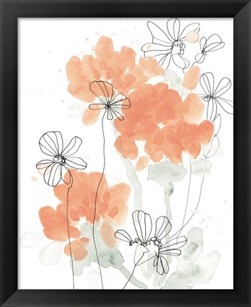 Framed Blush Peonies II Print