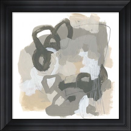 Framed Neutral Cartography II Print