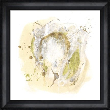 Framed Moss Gold III Print