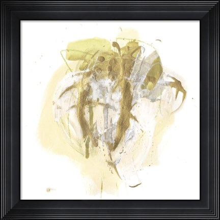 Framed Moss Gold IV Print