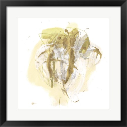 Framed Moss Gold IV Print