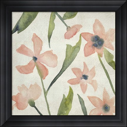 Framed Blush Pink Blooms IV Print