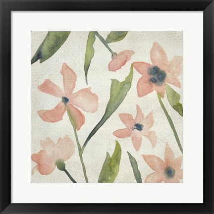 Framed Blush Pink Blooms IV Print