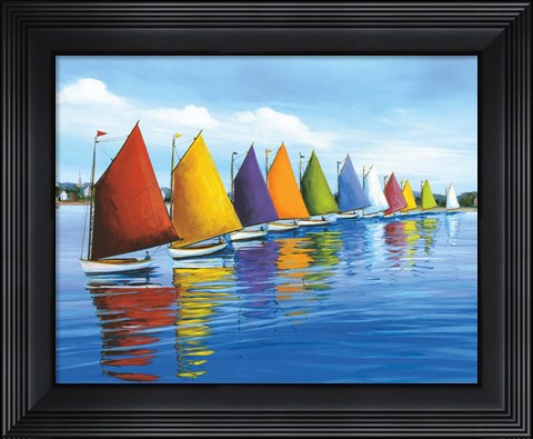 Framed Rainbow Cats Print