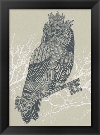 Framed Owl King Print