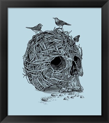 Framed Skull Nest Print