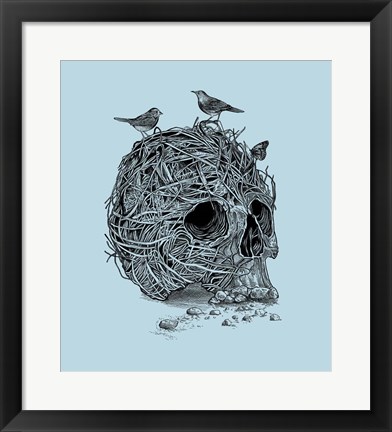 Framed Skull Nest Print