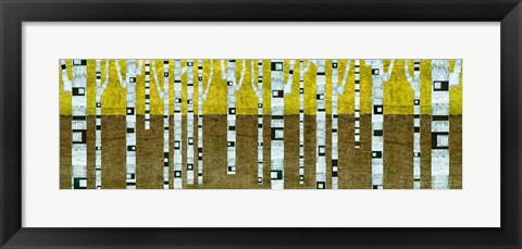 Framed Birches in Fall Print