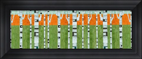 Framed Birches in Spring Print