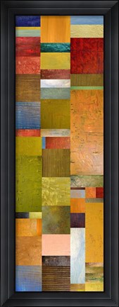Framed Color Panels with Blue Sky Print