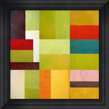 Framed Color Study Abstract 1 Print