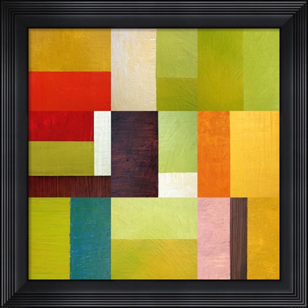 Framed Color Study Abstract 2 Print