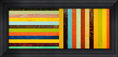 Framed Panel Abstract – Digital Compilation Print
