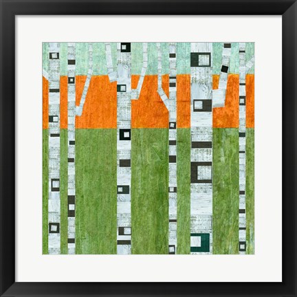 Framed Spring Birches Print