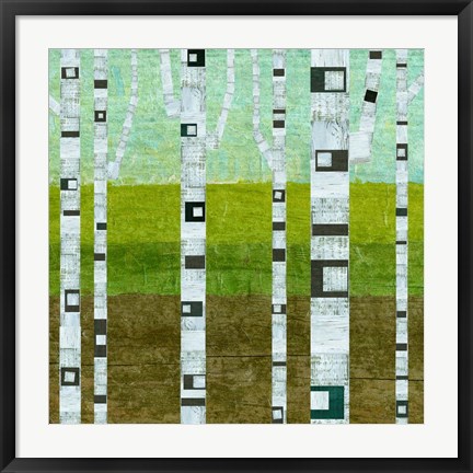 Framed Summer Birches Print